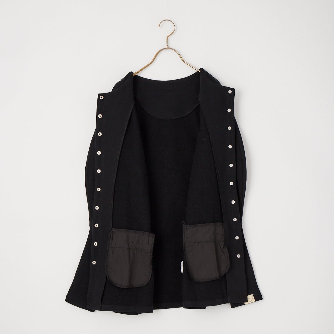 null. [ヌル] ロングスウェットカーディガン [153WCT264015] BLK