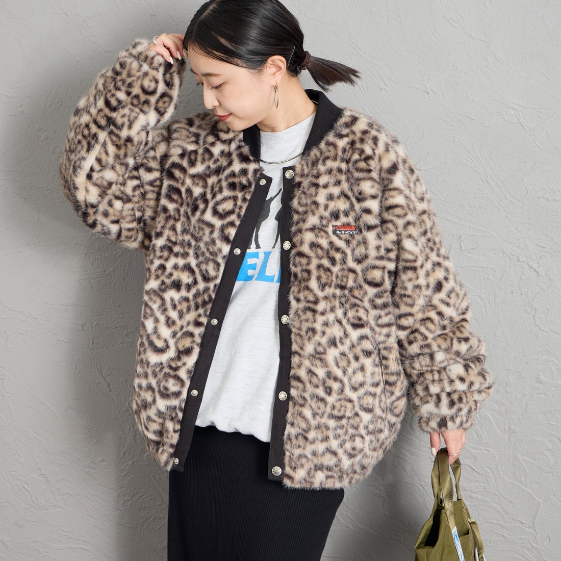 LEOPARD&&モデル身長：150cm 着用サイズ：S&&