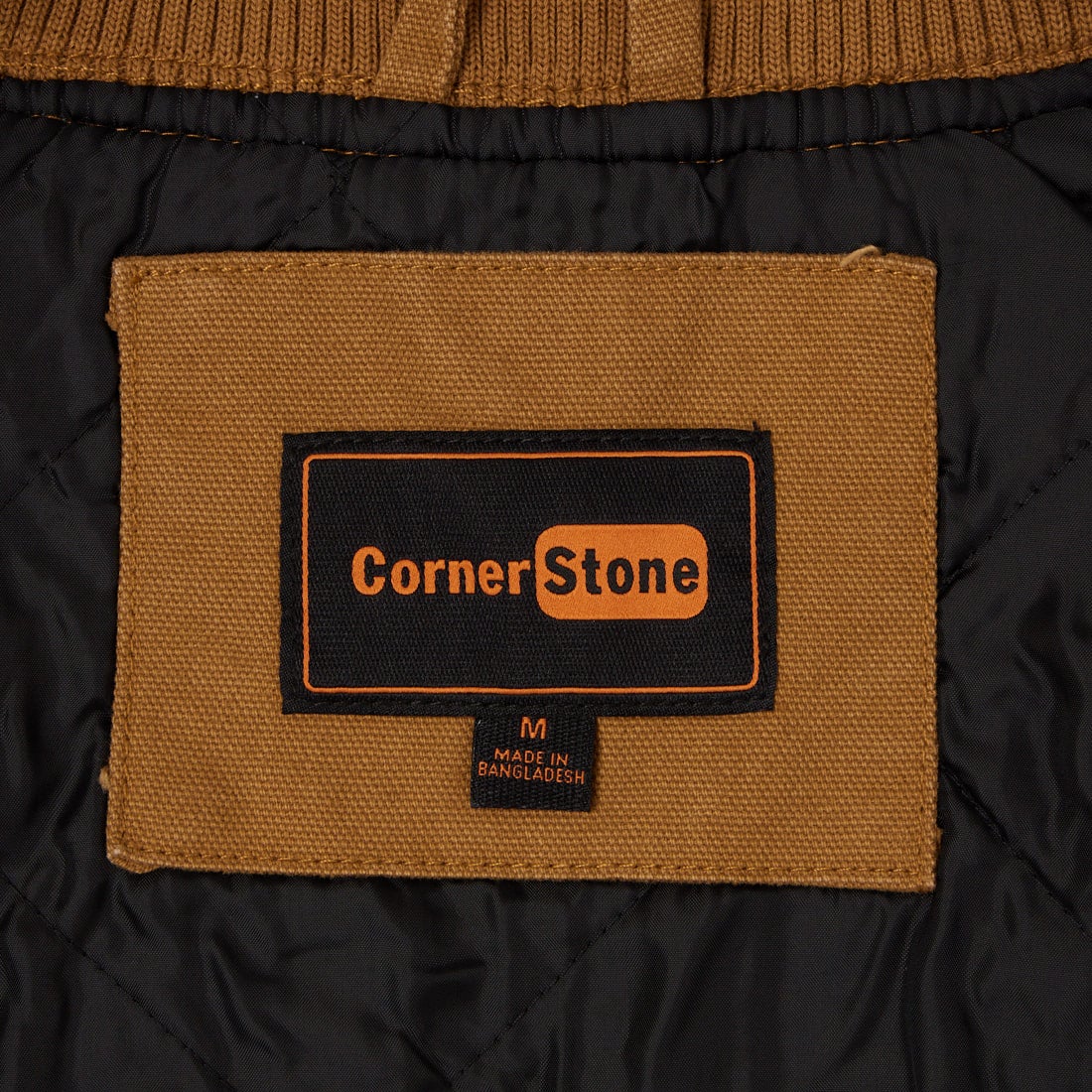 Corner Stone [コーナーストーン] ウォッシュド ダッククロスベスト [DUCK-CLOTH-VEST] DUCK BROWN