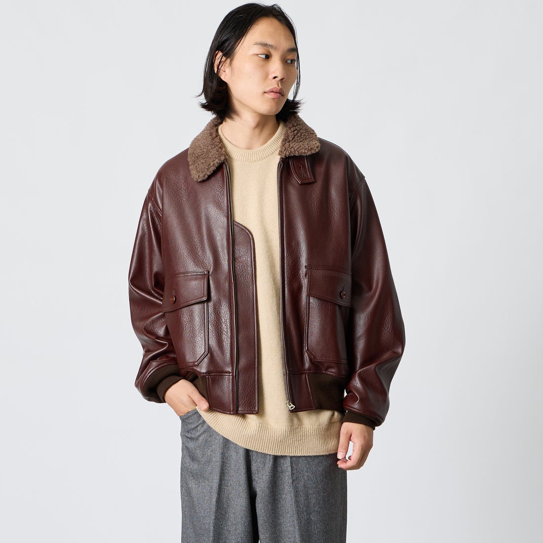 DK.BROWN&&モデル身長：168cm 着用サイズ：L&&