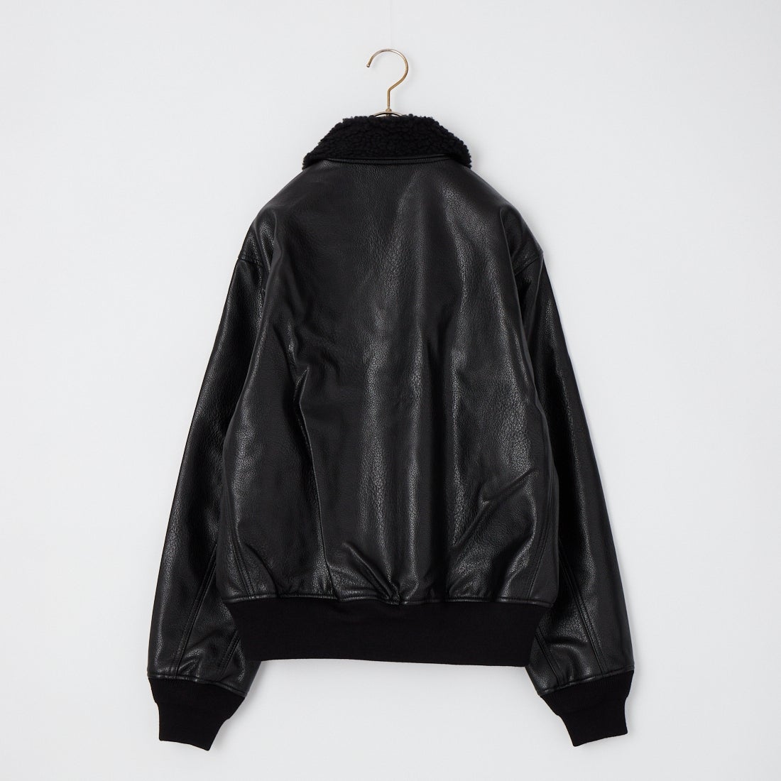 KIFFE [キッフェ] 別注 B-10 フェイクレザーフライトジャケット [KF262LE00130-JF] BLACK
