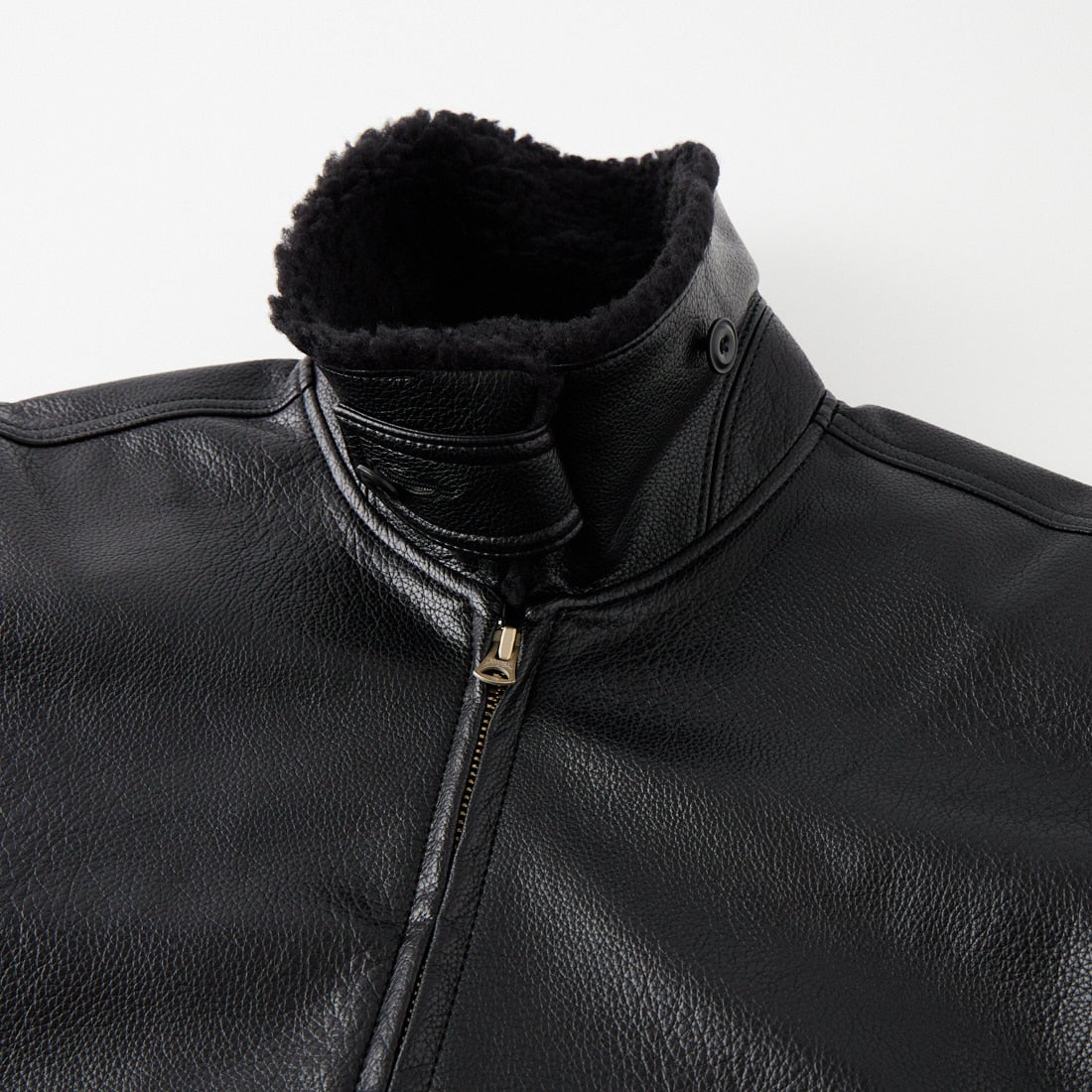 KIFFE [キッフェ] 別注 B-10 フェイクレザーフライトジャケット [KF262LE00130-JF] BLACK