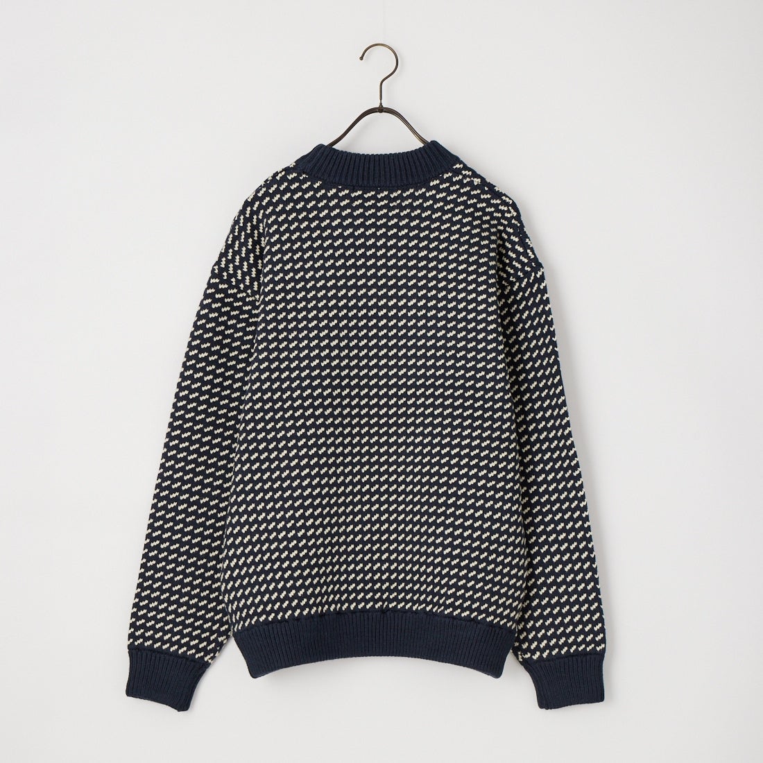 L.L.BEAN [エルエルビーン] ウェイン セーター バーズアイ [6575-6030] 90 NVY/NAT