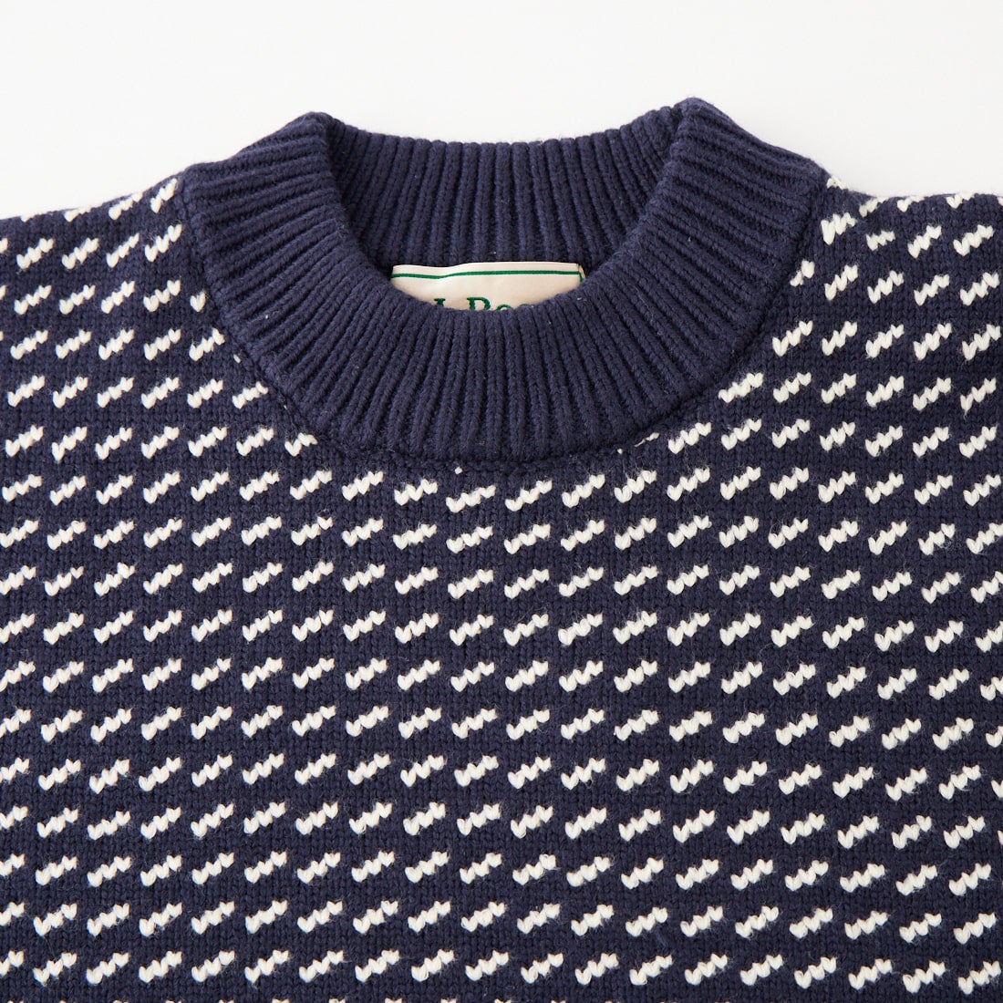 L.L.BEAN [エルエルビーン] ウェイン セーター バーズアイ [6575-6030] 90 NVY/NAT