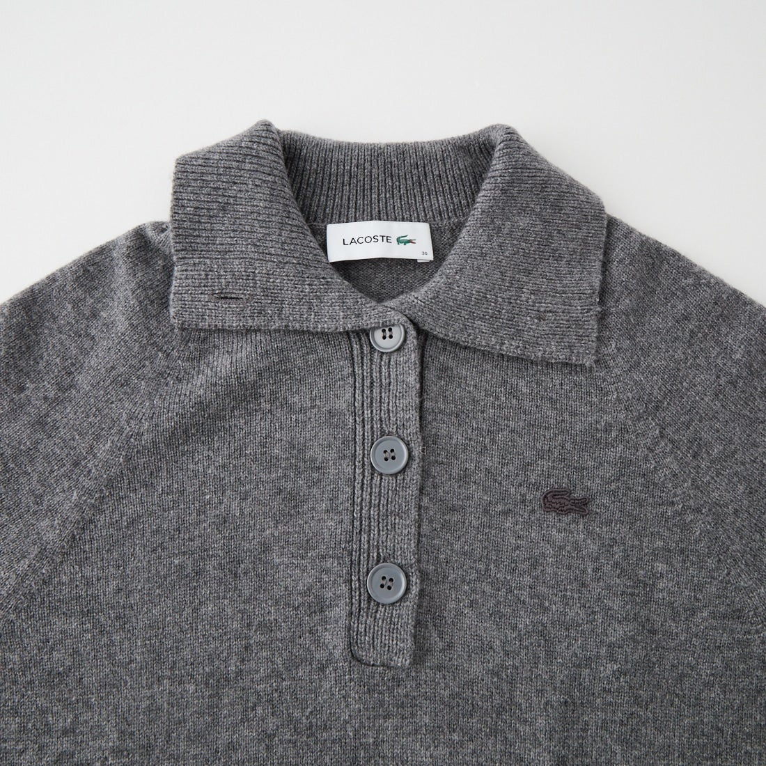 LACOSTE [ラコステ] 3Dニッティングハーフボタンハイネックセーター [AF4010] 050 PITCH