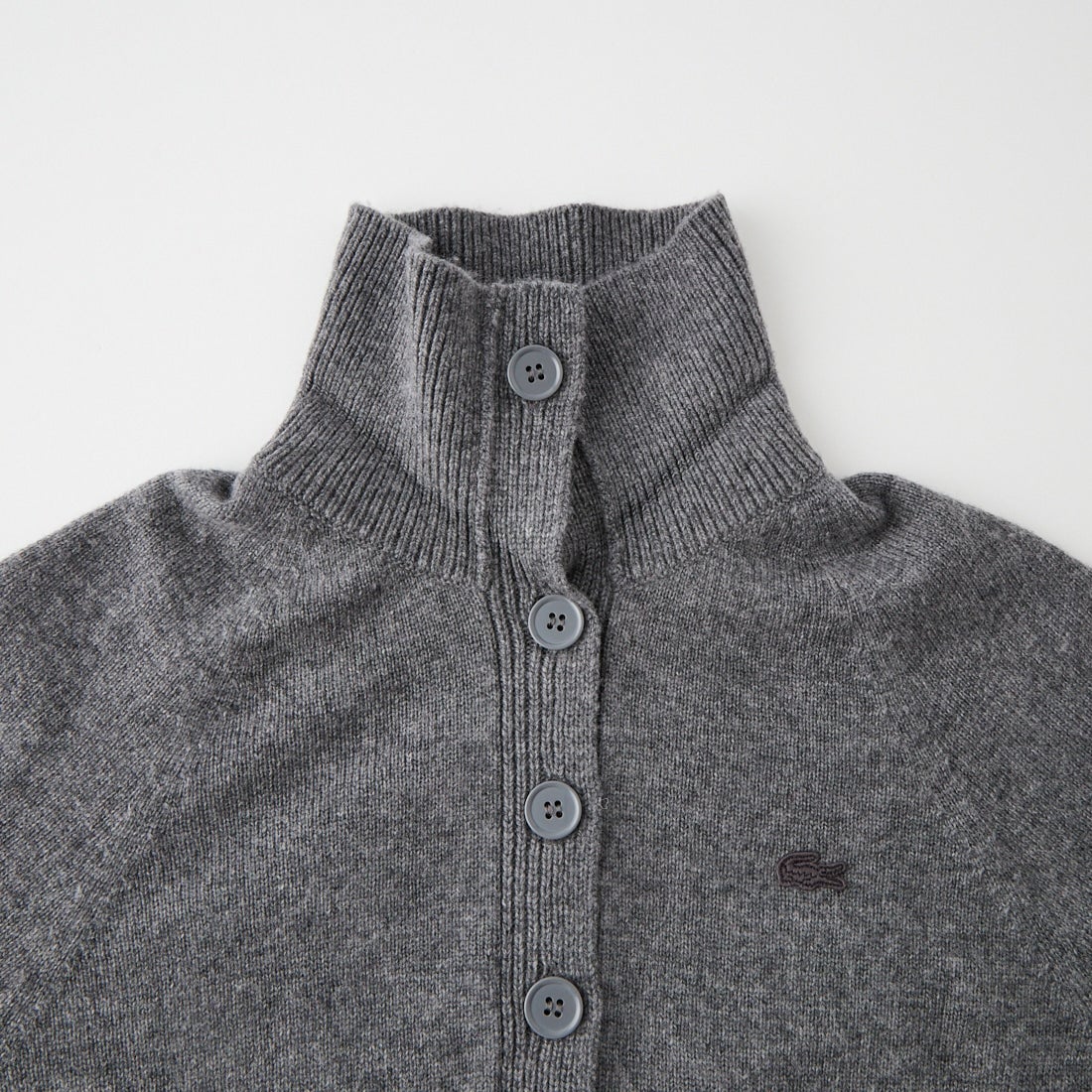 LACOSTE [ラコステ] 3Dニッティングハーフボタンハイネックセーター [AF4010] 050 PITCH