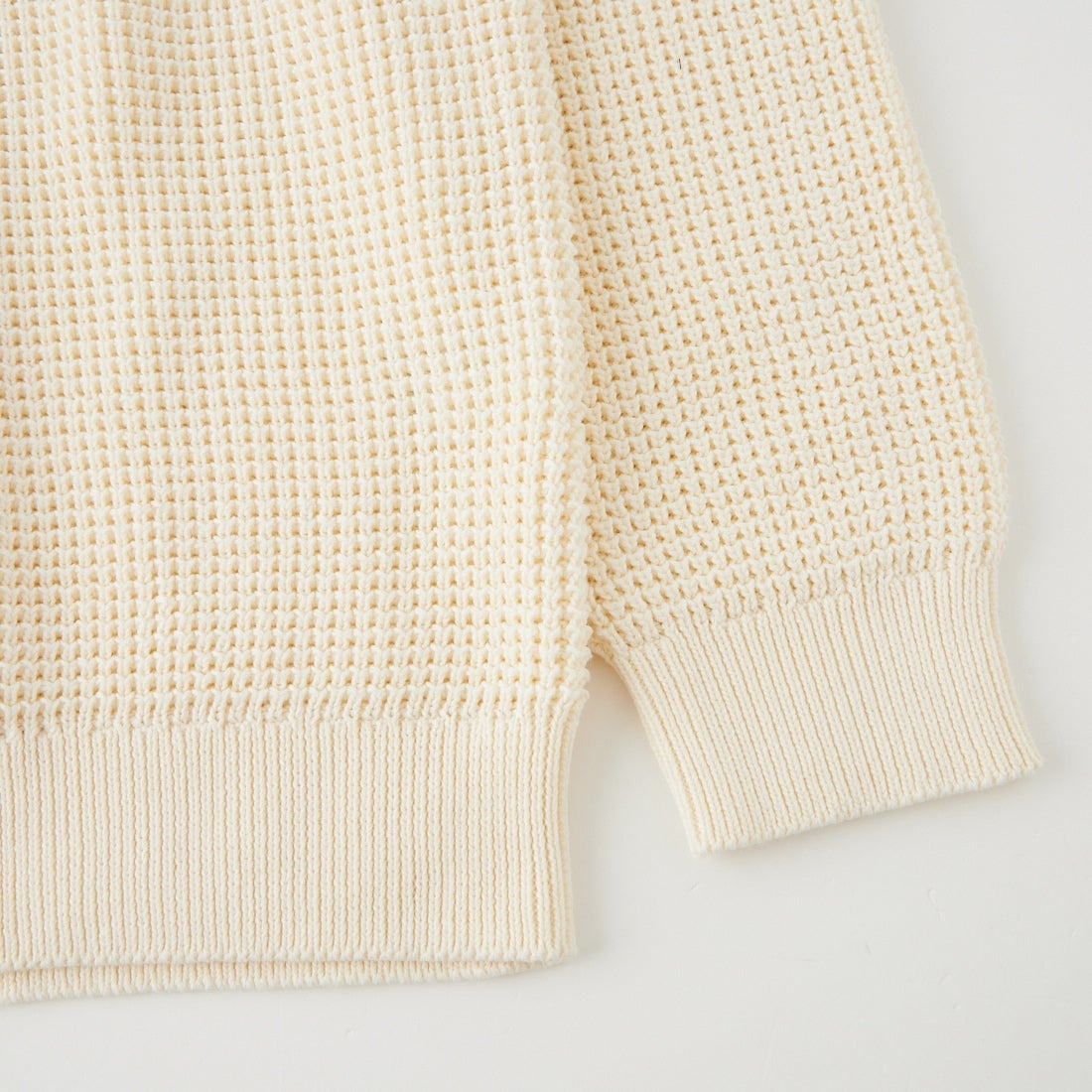 LACOSTE [ラコステ] ワッフルニットセーター [AH018] S7G ECRU