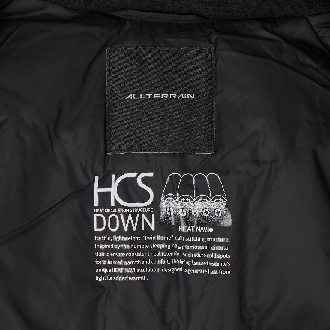 DESCENTE ALLTERRAIN [デサントオルテライン] ヒートサーキュレーションダウンジャケット [DU6FWBA6M] BK00