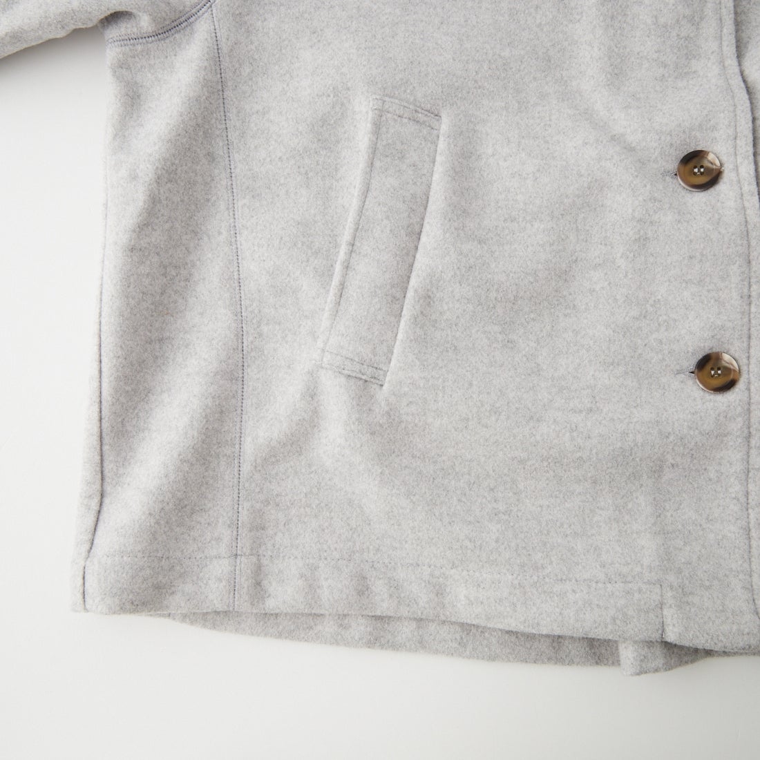 Kelen [ケレン] TOPE モックネックAラインミドルジャケット [LKL26FJK2095] LT.GRAY