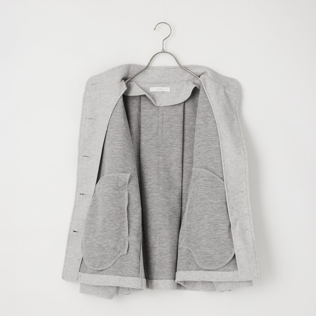 Kelen [ケレン] TOPE モックネックAラインミドルジャケット [LKL26FJK2095] LT.GRAY