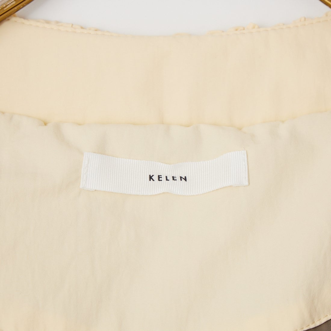 Kelen [ケレン] NEES ナイロンギャザー中綿入りブルゾン [LKL26FJK2093] ECRU