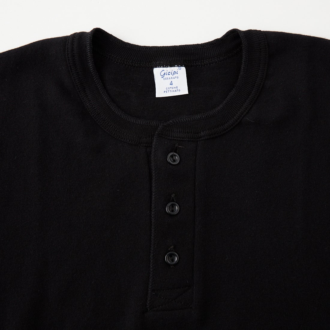 GICIPI [ジチピ] KOALA/コアーラ ヘンリーネックTシャツ [2603A] NERO