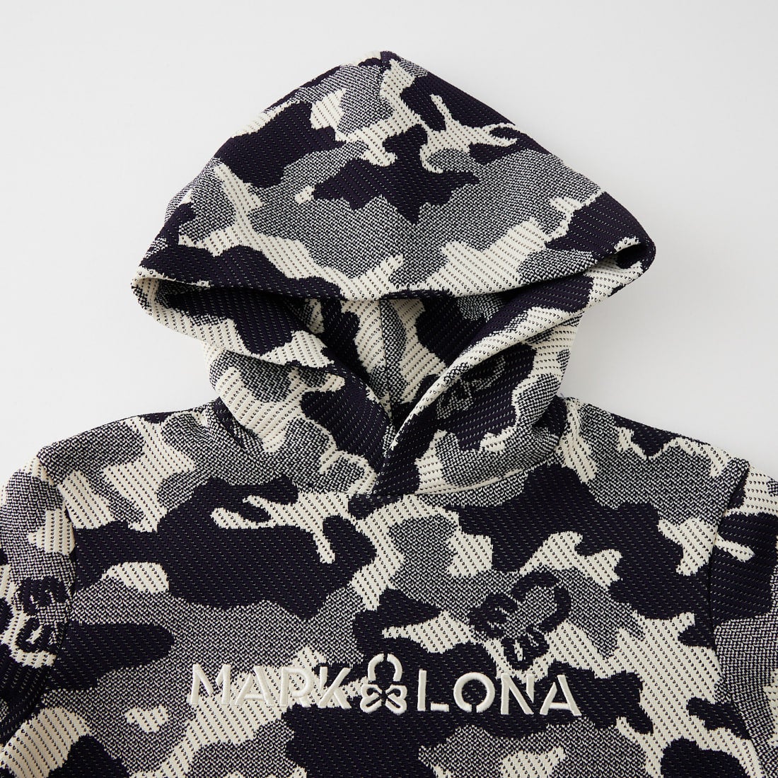 MARK & LONA [マークアンドロナ] カモフラージュスカル ジャカードフーディー [MLM-26C-AB01] NAVY