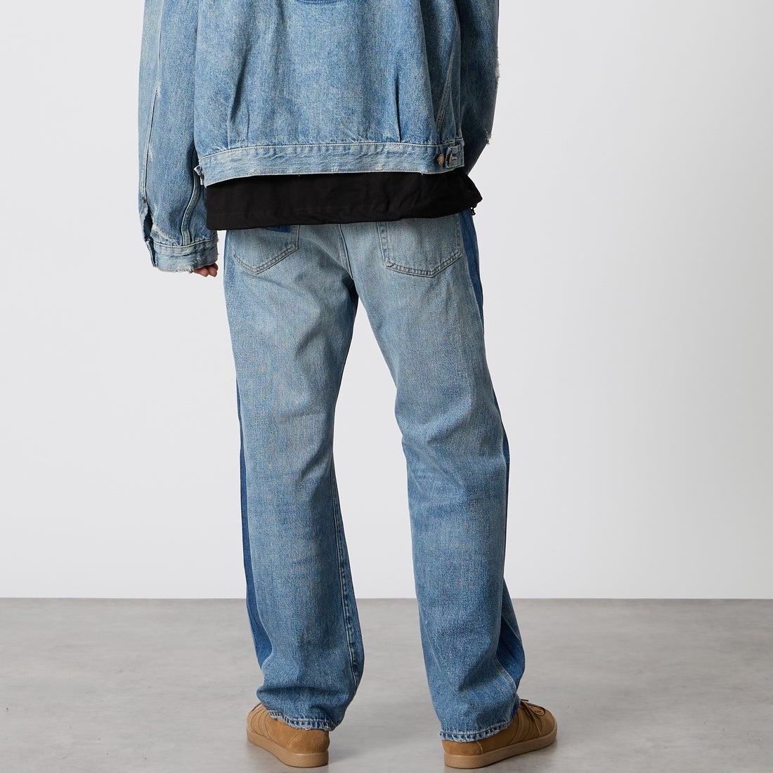 Dear BORO [ディアボロ] 917 ジーンズ [793-6211003] 367 INDIGO &&モデル身長：177cm 着用サイズ：1&&