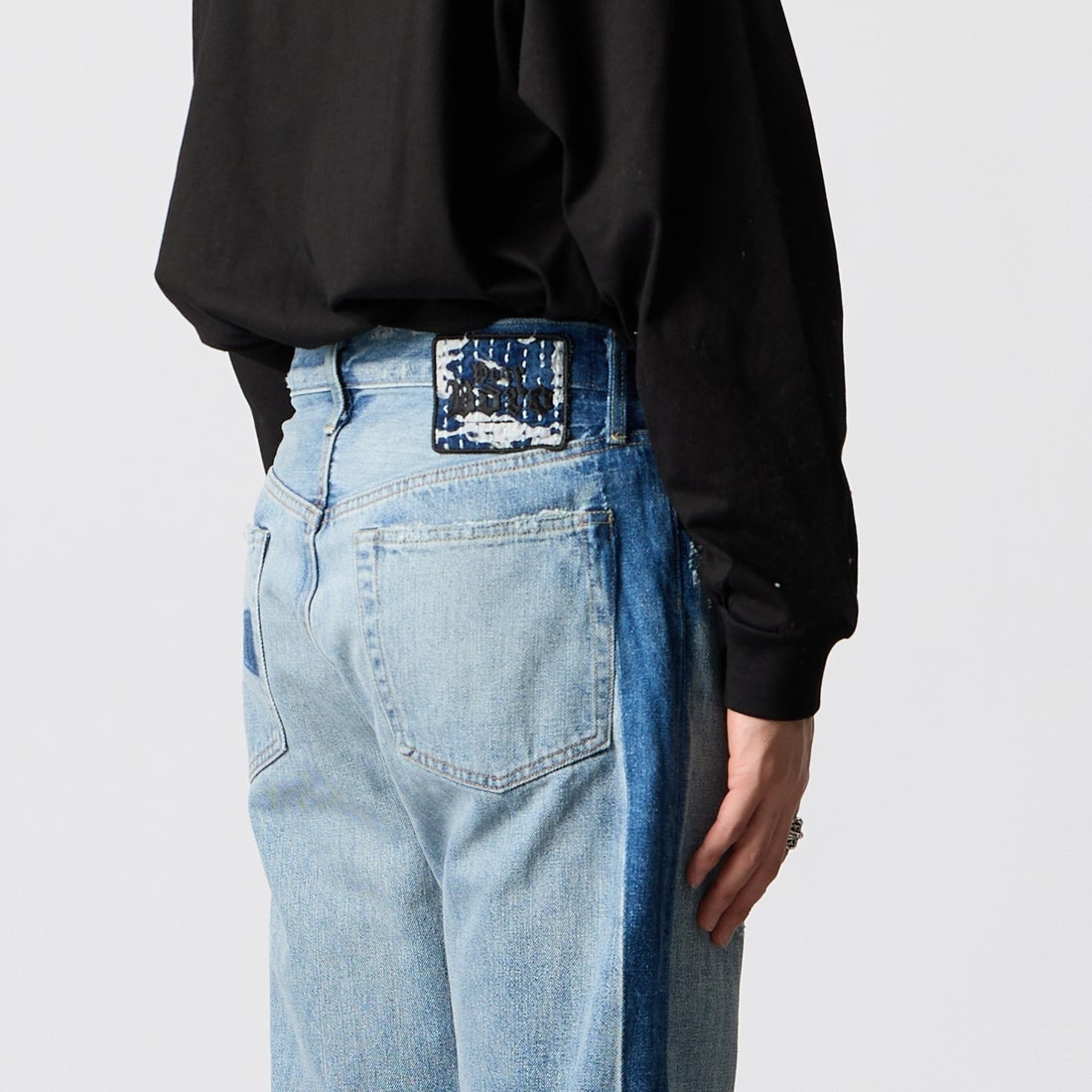 Dear BORO [ディアボロ] 917 ジーンズ [793-6211003] 367 INDIGO &&モデル身長：177cm 着用サイズ：1&&