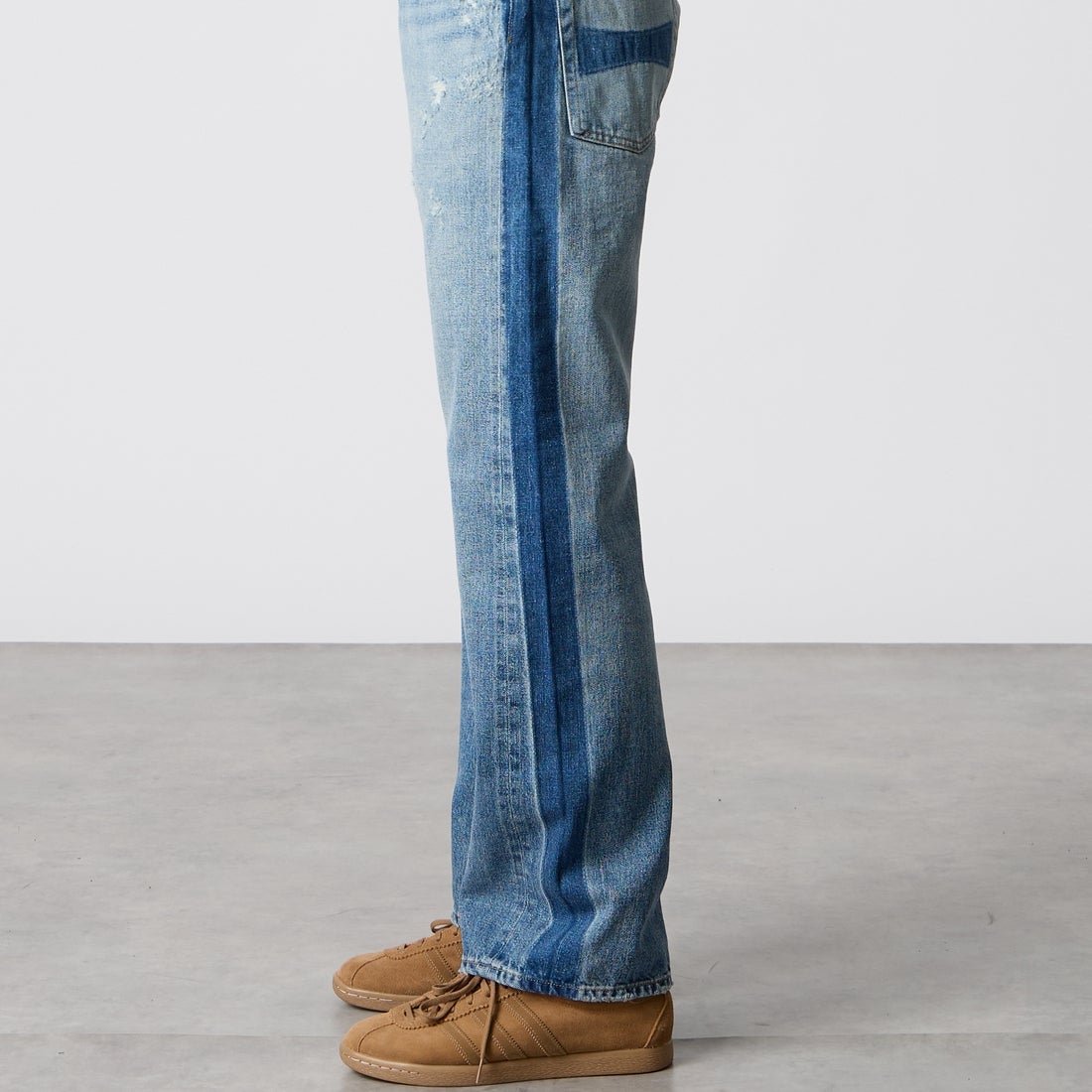 Dear BORO [ディアボロ] 917 ジーンズ [793-6211003] 367 INDIGO &&モデル身長：177cm 着用サイズ：1&&