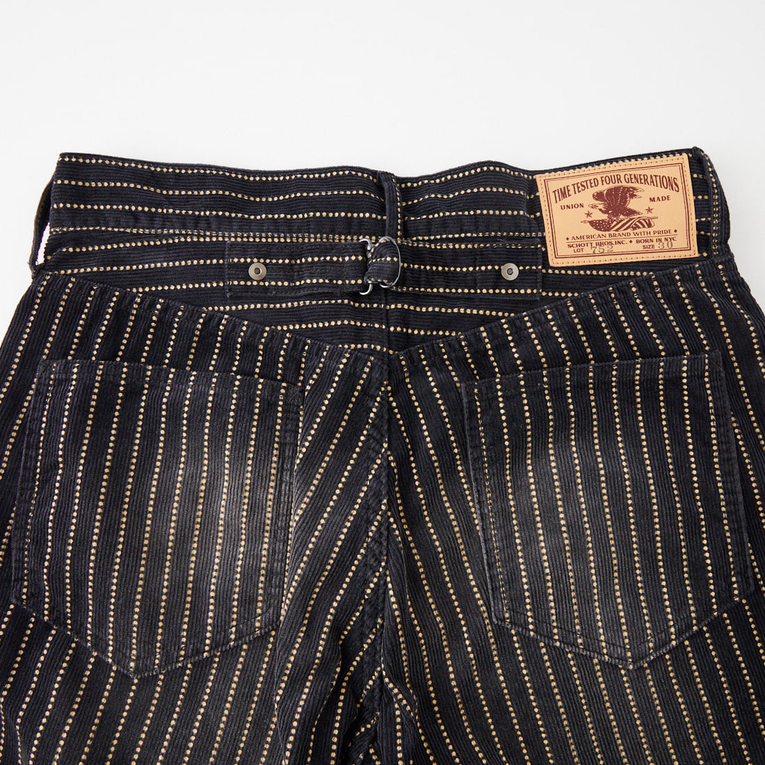 Schott [ショット] インディゴ コーデュロイ パンツ [7826210007] 010 BLACK