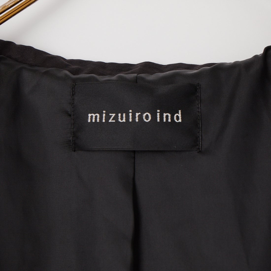 mizuiro ind [ミズイロインド] パディングオーバーサイズシャツジャケット [3-270079] 99 BLACK