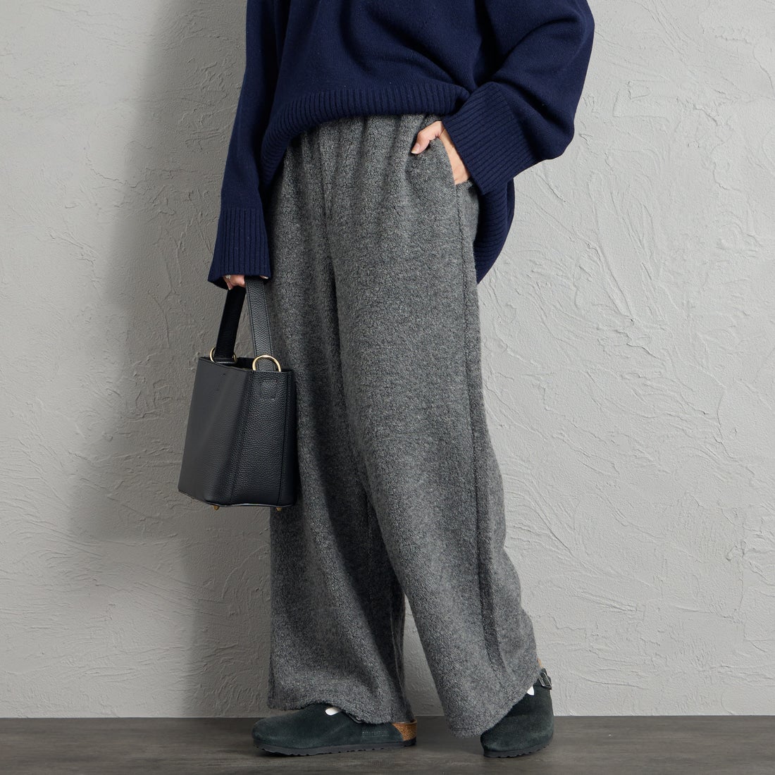 91 GRAY&&モデル身長：156cm 着用サイズ：F&&