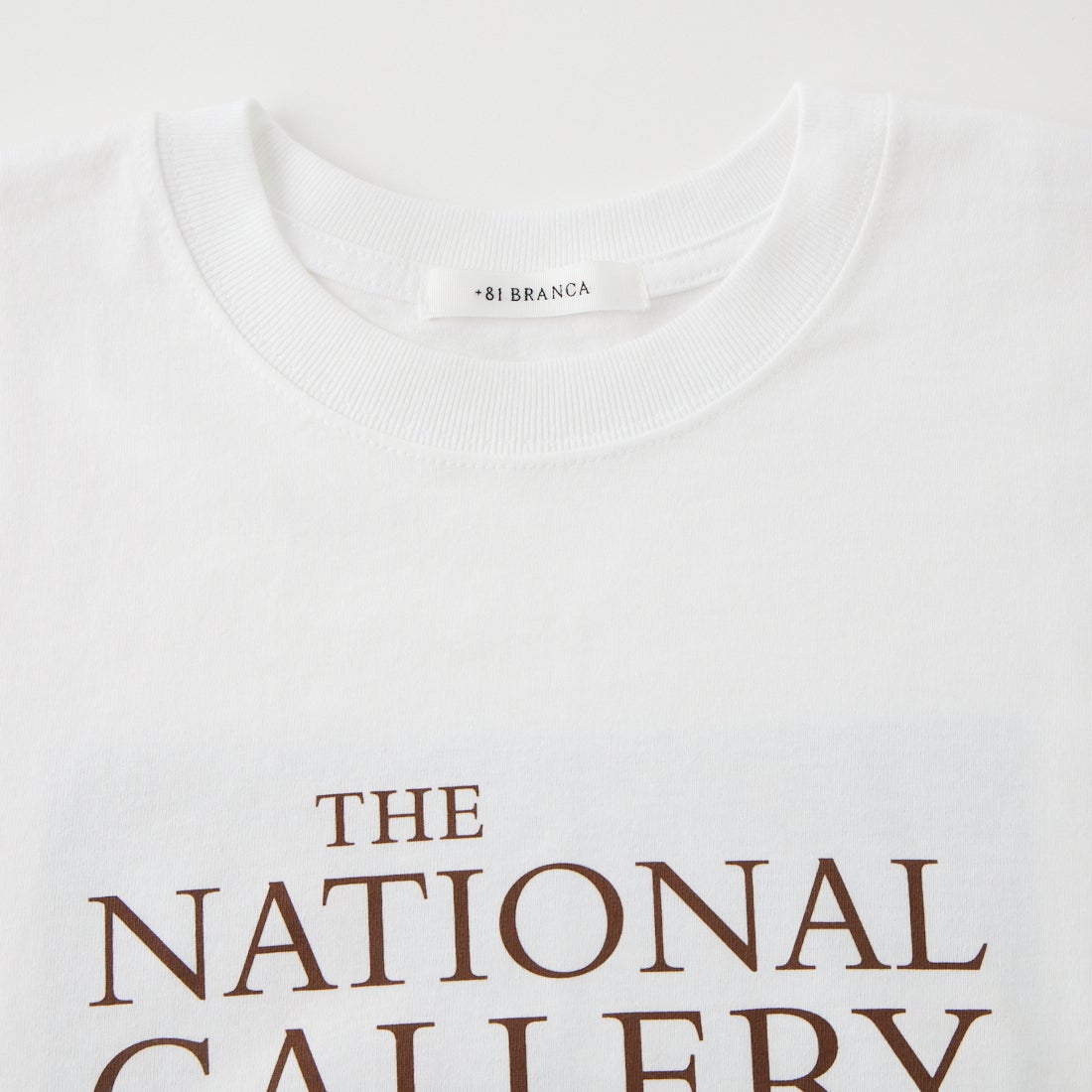 +81 BRANCA [ハチイチブランカ] THE NATIONAL GALLERY ロングスリーブTシャツ [81B-26AW-CS10] WHITE