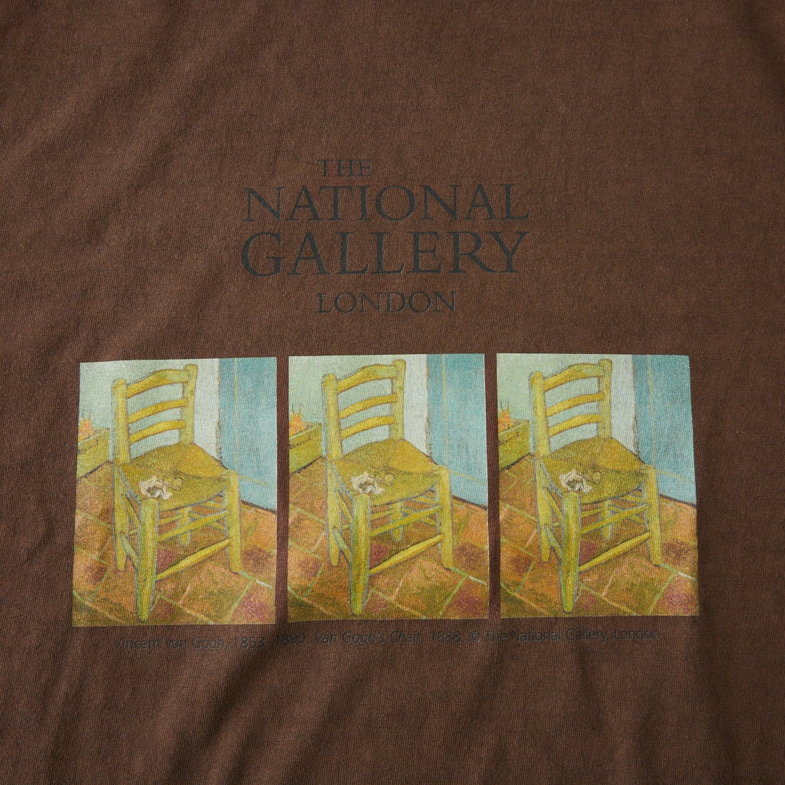 +81 BRANCA [ハチイチブランカ] THE NATIONAL GALLERY ロングスリーブTシャツ [81B-26AW-CS14] BROWN