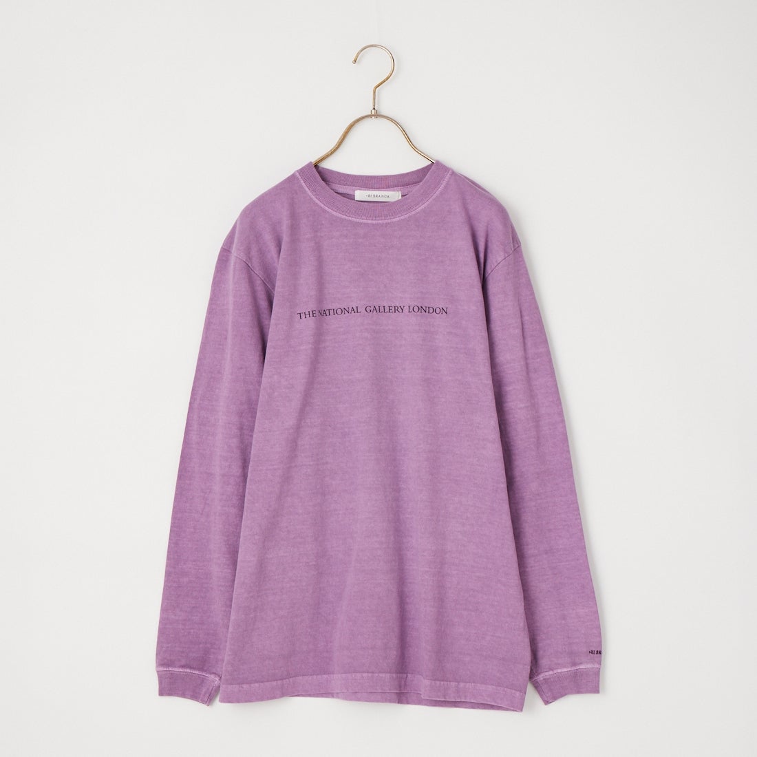 +81 BRANCA [ハチイチブランカ] THE NATIONAL GALLERY ロングスリーブTシャツ [81B-26AW-CS19] LAVENDER