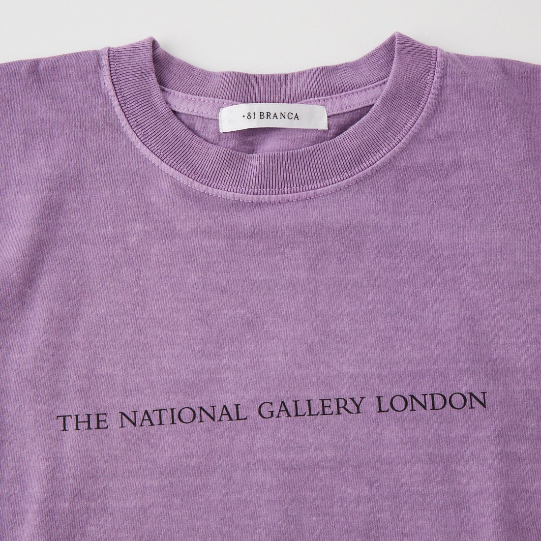 +81 BRANCA [ハチイチブランカ] THE NATIONAL GALLERY ロングスリーブTシャツ [81B-26AW-CS19] LAVENDER