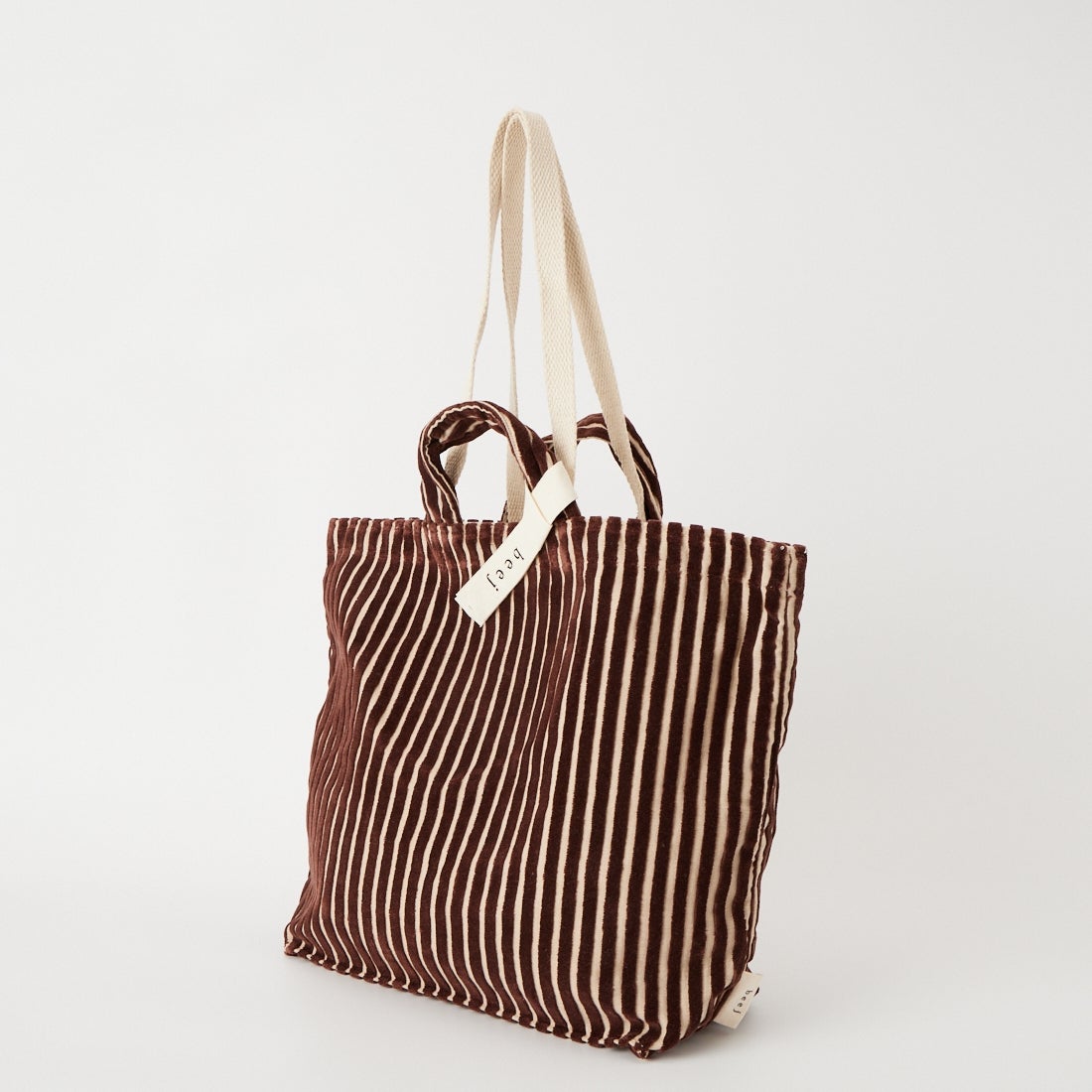 beej [ビージ] パイルストライプバッグ [26FW-PWMI-IT007] D.BROWN