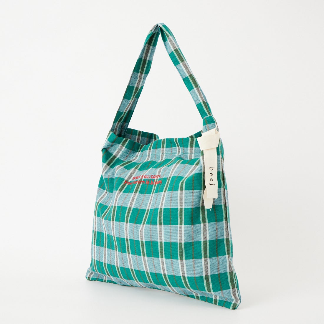 beej [ビージ] チェックウーブン ワンショルダーバッグ [26FW-PWMI-IT016] BLUE