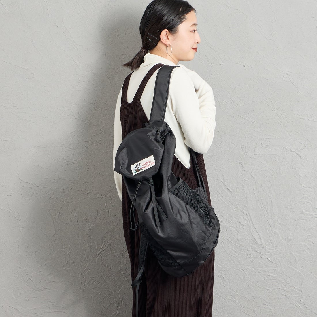 CARIBOU Mountaineering [カリブーマウンテニアリング] 別注 ポケッタブルライトウエイト バックパック [CB24-AC-IN6-JF] BLACK