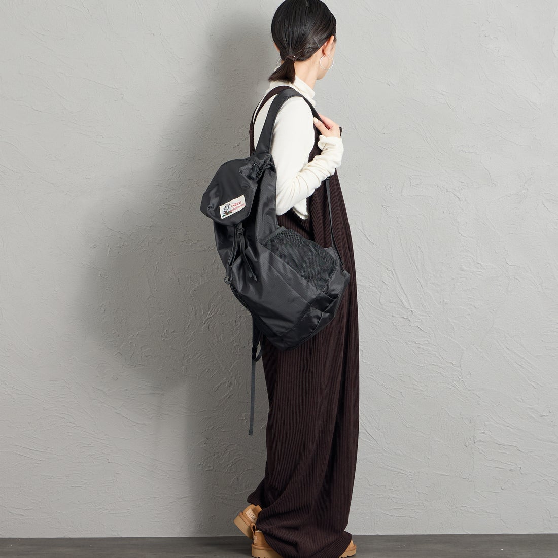 CARIBOU Mountaineering [カリブーマウンテニアリング] 別注 ポケッタブルライトウエイト バックパック [CB24-AC-IN6-JF] BLACK
