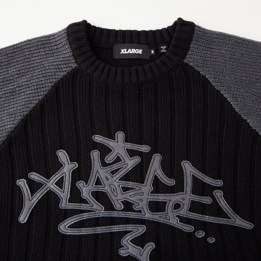 XLARGE [エクストララージ] パッチセーター [101263015002] BLACK