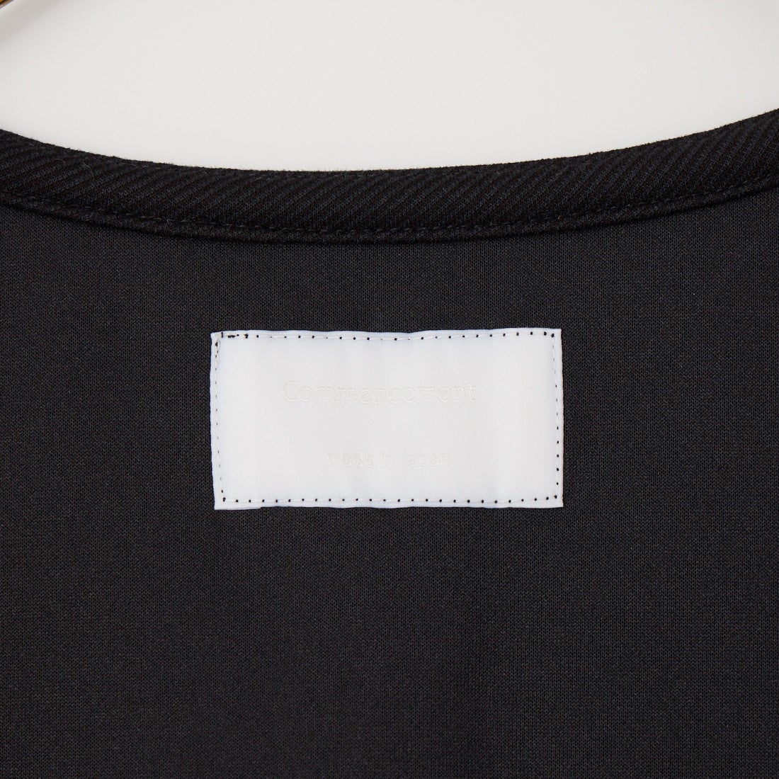 Commencement [コメンスメント] MOCHI ロングベスト [C-347] BLACK