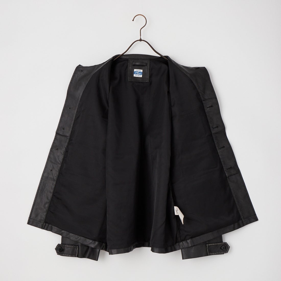 ARMY TWILL SANFORIZED [アーミーツイル サンフォライズド] ヴィーガンレザージャケット [AM-2654002] BLACK