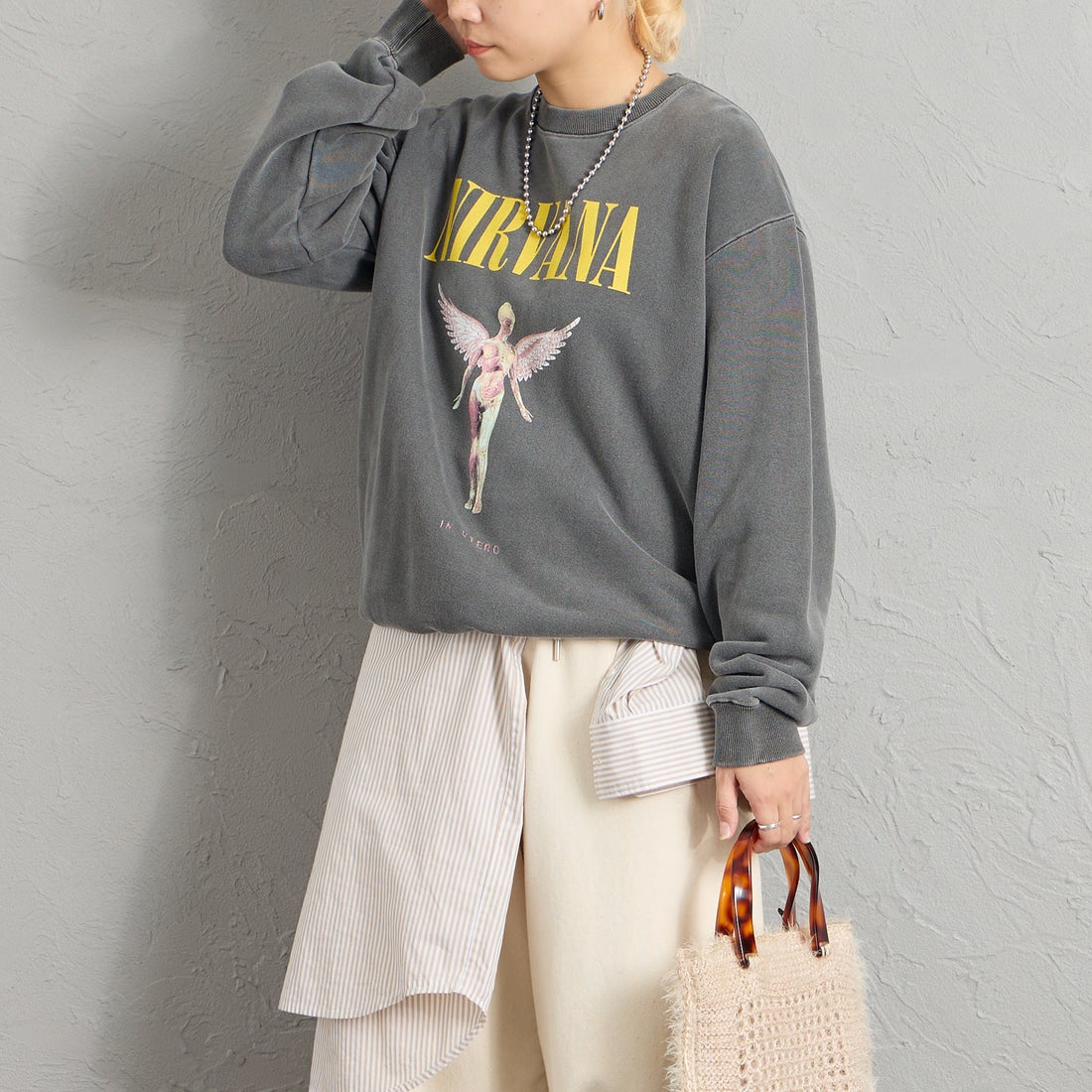 CHARCOAL&&モデル身長：156cm 着用サイズ：M&&