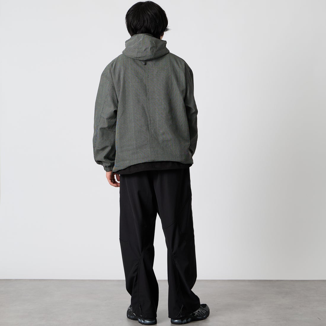 YDOT [ワイドット] TEXNIC アノラックジャケット [YU41807] BLACK &&モデル身長：177cm 着用サイズ：M&&