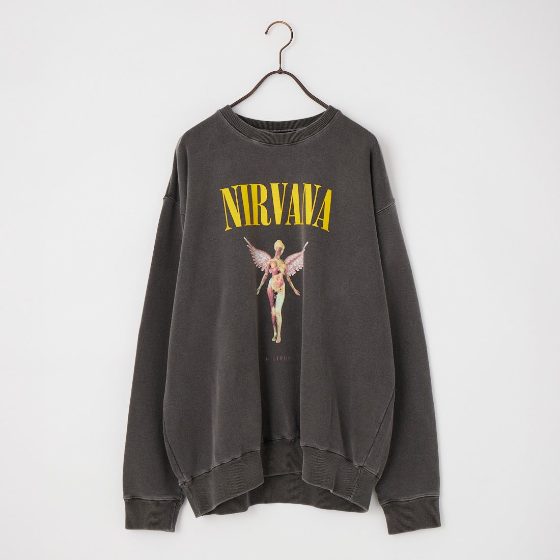 GOOD ROCK SPEED [グッドロックスピード] 別注 NIRVANA プリントスウェット [INTN-082-JF] CHARCOAL