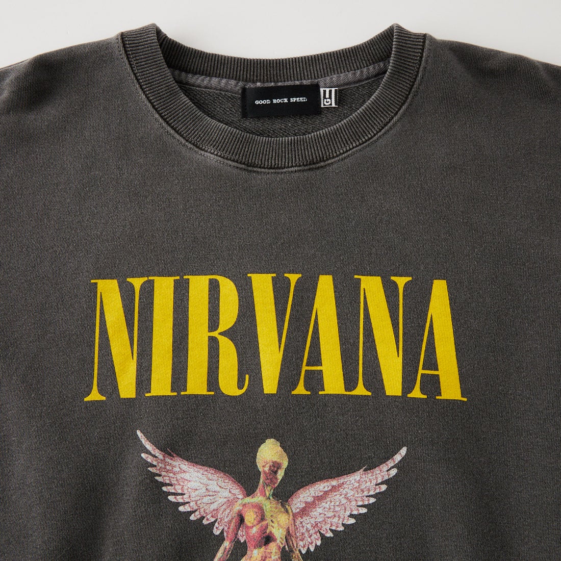 GOOD ROCK SPEED [グッドロックスピード] 別注 NIRVANA プリントスウェット [INTN-082-JF] CHARCOAL
