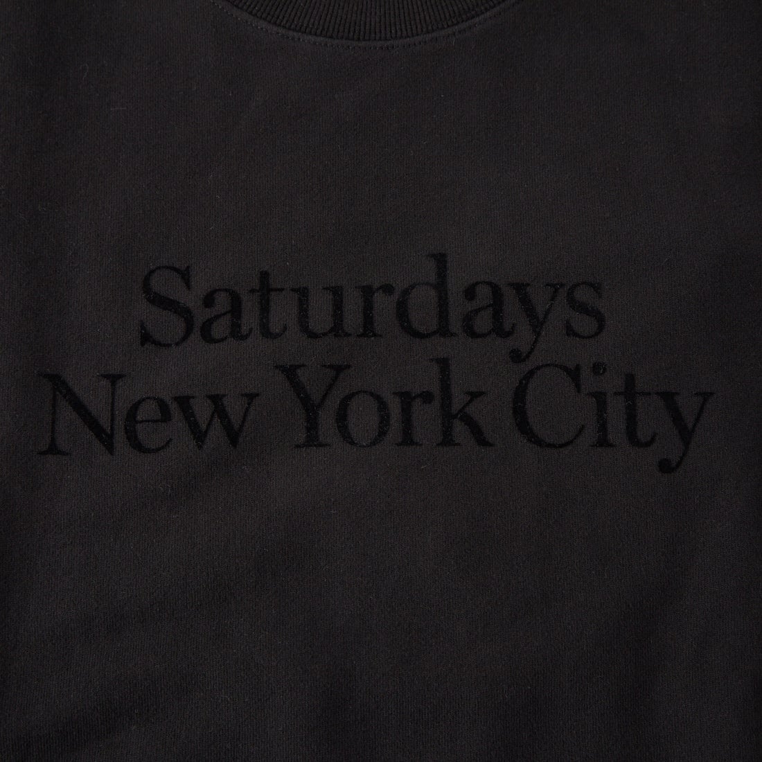 Saturdays NYC [サタデーズ ニューヨークシティ] Bowery Miller スタンダードスウェットシャツ [BBM66230] BLACK
