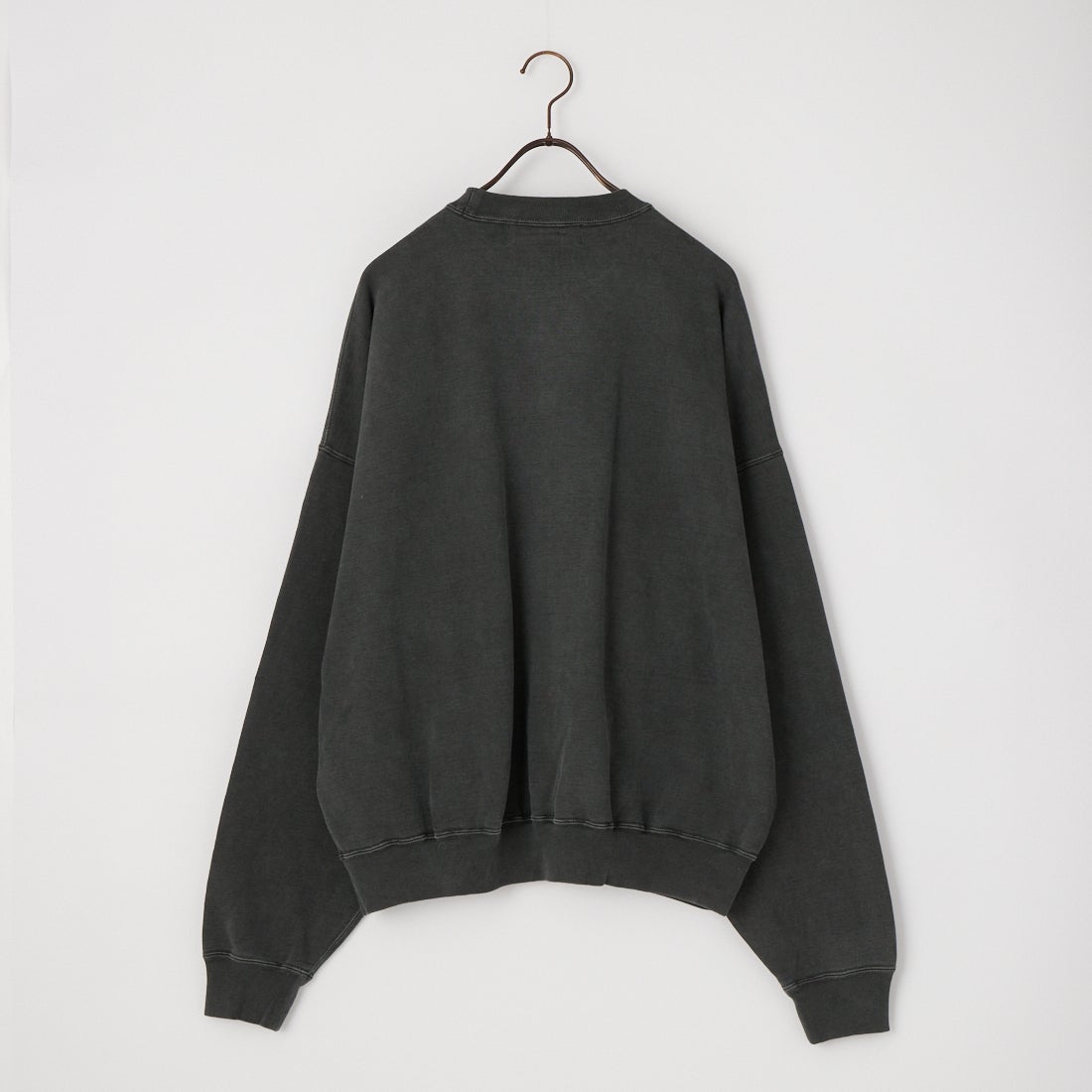 REMI RELIEF [レミレリーフ] 別注 SP加工裏毛BIGサイズクルースウェット [RN31393274-JF] BLACK