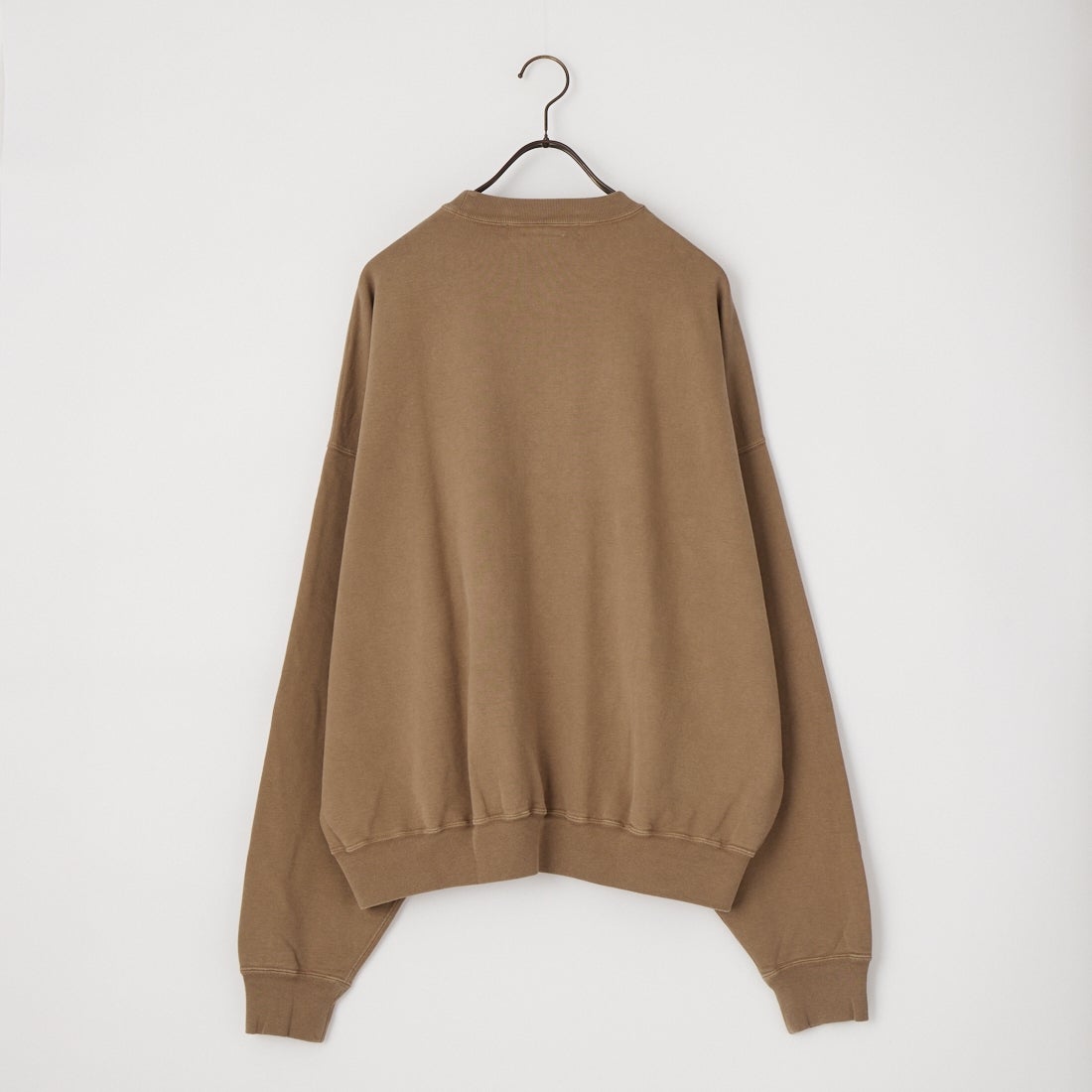 REMI RELIEF [レミレリーフ] 別注 SP加工裏毛BIGサイズクルースウェット [RN31393280-JF] BROWN