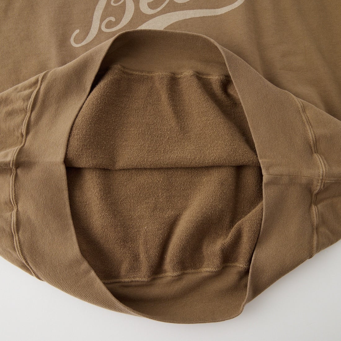 REMI RELIEF [レミレリーフ] 別注 SP加工裏毛BIGサイズクルースウェット [RN31393280-JF] BROWN