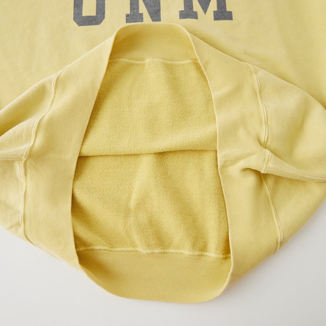 REMI RELIEF [レミレリーフ] 別注 SP加工裏毛BIGサイズクルースウェット [RN31393284-JF] L.YELLOW