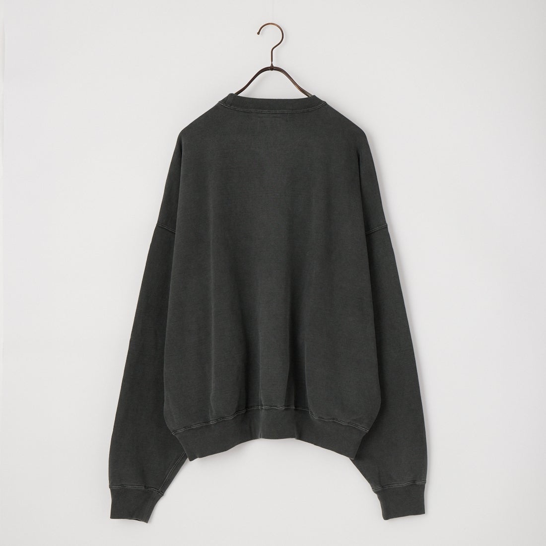REMI RELIEF [レミレリーフ] 別注 SP加工裏毛BIGサイズクルースウェット [RN31393272-JF] BLACK