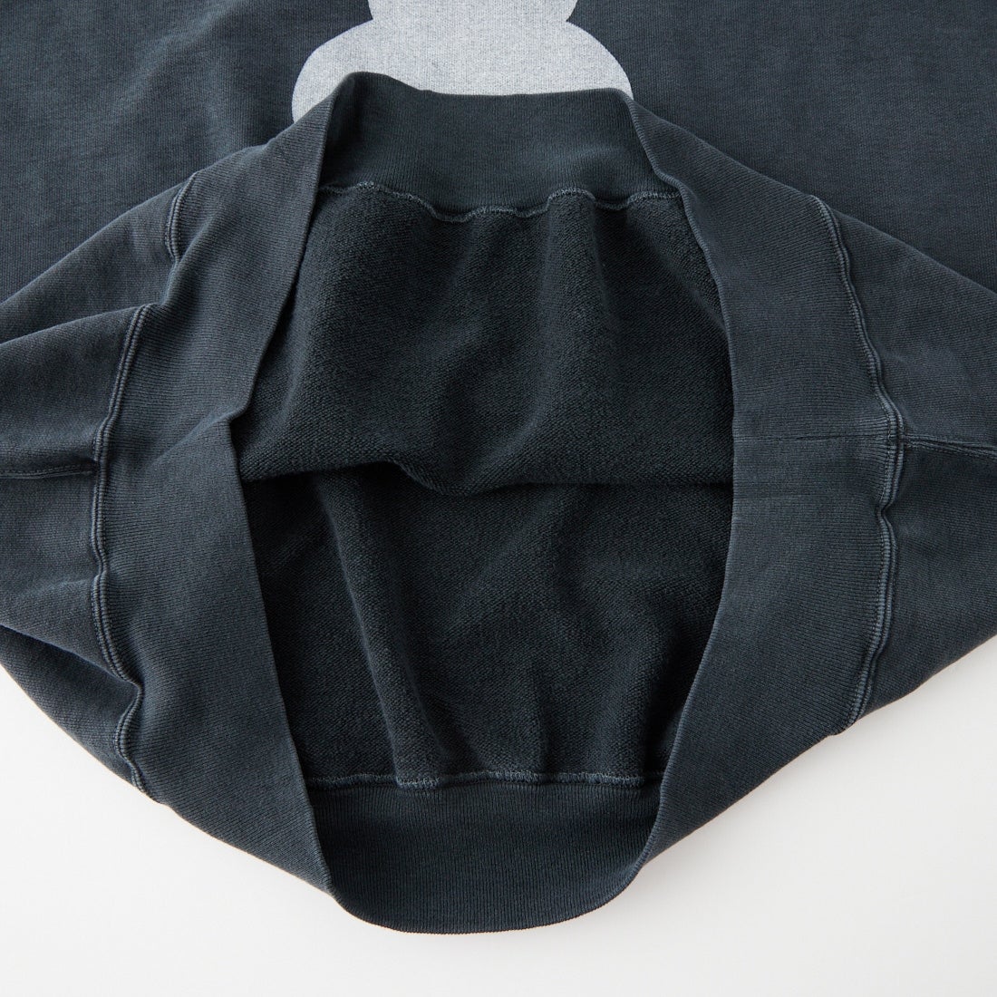 REMI RELIEF [レミレリーフ] 別注 SP加工裏毛BIGサイズクルースウェット [RN31393274-JF] BLACK