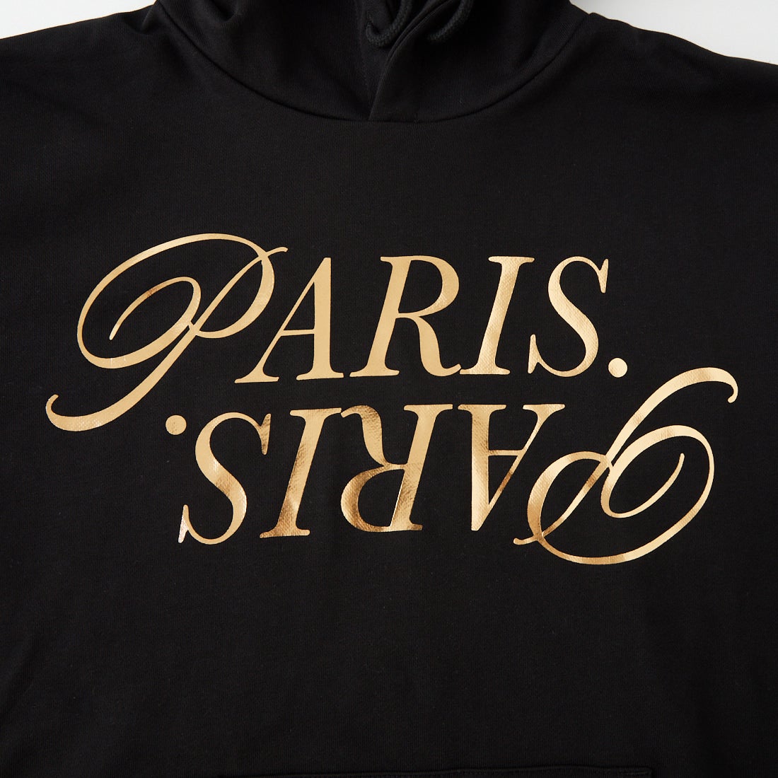 PARIS SAINT-GERMAN [パリ・サンジェルマン] プルオーバー スウェットフーディー ゴールド [PS0626FW0003] BLACK