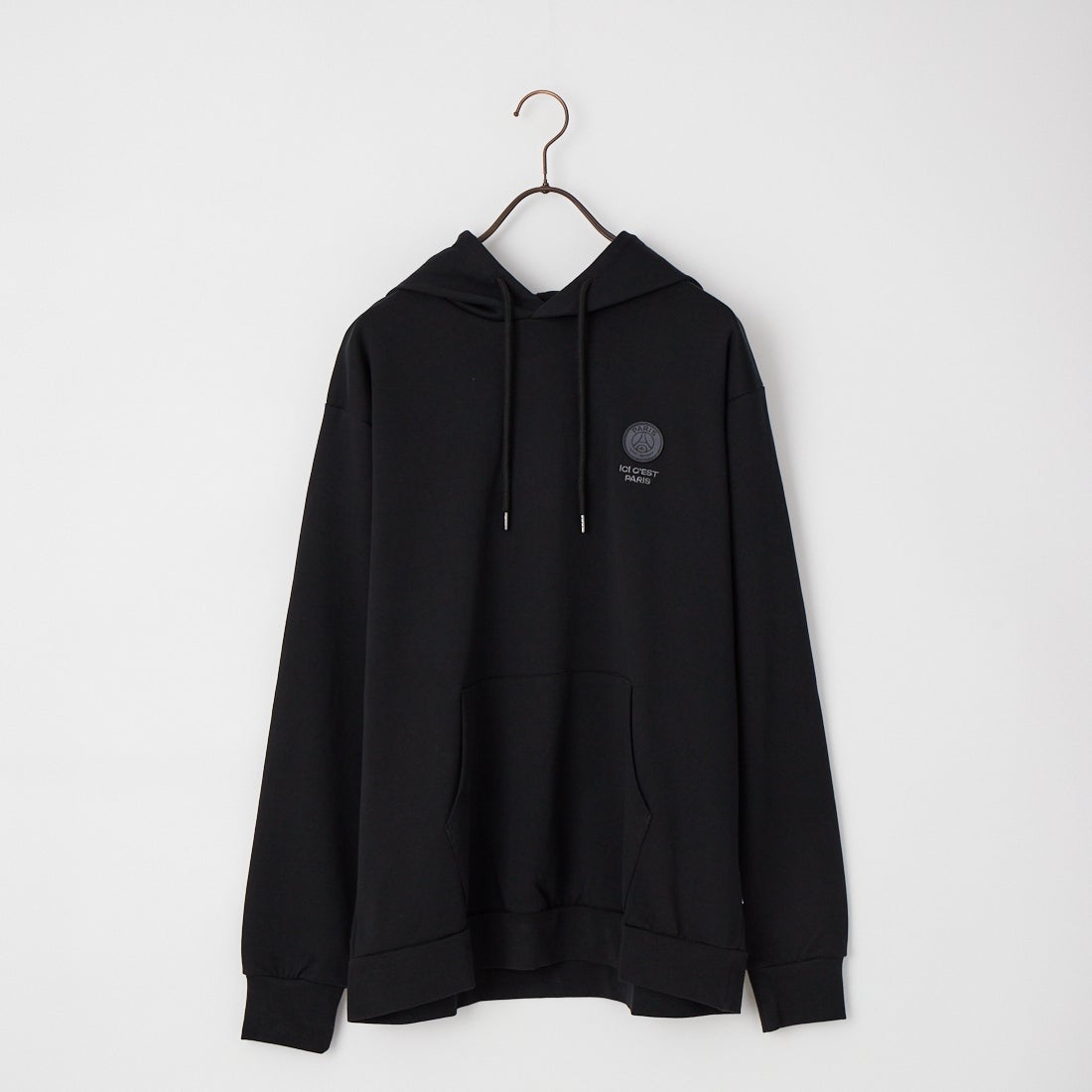 PARIS SAINT-GERMAN [パリ・サンジェルマン] プルオーバー スウェットフーディー [PS0626FW0001] BLACK