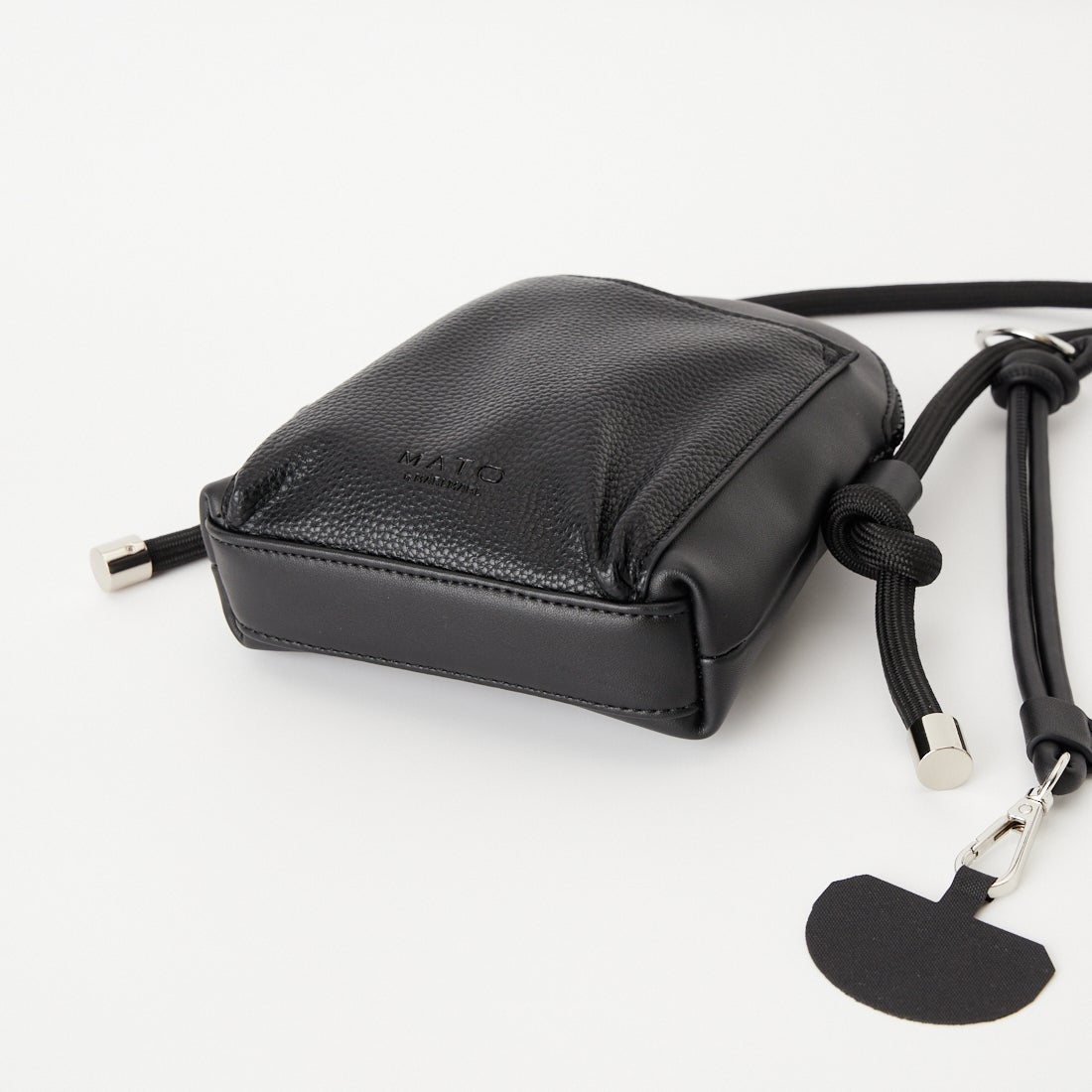 MATO by MARLMARL [マトーバイマールマール] スマートフォンミニバッグ [ZIPLINE-PHONE-BAG] BLACK
