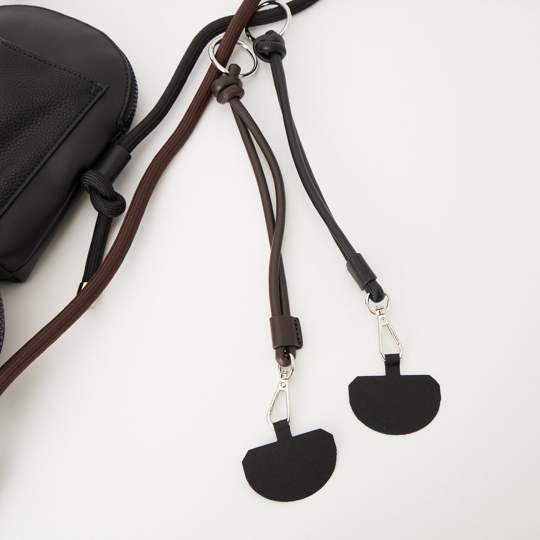 MATO by MARLMARL [マトーバイマールマール] スマートフォンミニバッグ [ZIPLINE-PHONE-BAG] BLACK