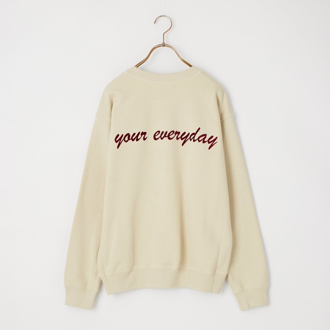 marmors [マルモア] フロッキーロゴスウェット [0226309080] L/BEIGE